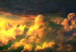  above_clouds commentary mks no_humans original outdoors scenery sky sunlight sunset 