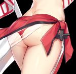  1girl ass azur_lane bcat black_background close-up from_behind head_out_of_frame prince_of_wales_(zhan_jian_shao_nyu) red_bikini_bottom simple_background solo 