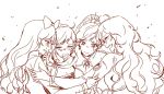  4girls blake_belladonna commentary_request crying crying_with_eyes_open ecru group_hug happy_tears hug multiple_girls ruby_rose rwby scar scar_across_eye tears weiss_schnee yang_xiao_long 