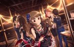  5girls belt black_gloves brown_hair closed_eyes faceless faceless_female gloves idolmaster idolmaster_cinderella_girls idolmaster_cinderella_girls_starlight_stage kamiya_nao lolita_fashion long_hair multiple_girls official_art red_eyes 