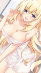  blonde_hair blue_eyes breasts iwasi-r large_breasts neptune_(series) towel vert 