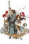  2boys 2girls anklet arabian_clothes armlet bracelet dancer dual_persona elbow_gloves gloves harem_outfit jewelry long_hair multiple_boys multiple_girls official_art olberic_eisenberg ponytail primrose_azelhart project_octopath_traveler short_hair simple_background smile square_enix sword veil weapon wooden_sword yoshida_akihiko younger 