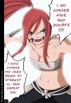  cleavage erza_scarlet fairy_tail sarashi signed tagme 