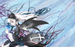  artist_request black_eyes dress flower gothic_lolita headdress long_hair open_mouth rose rozen_maiden solo source_request suigintou violet_eyes white_hair wings 