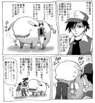  artist_request comic greyscale hat monochrome monster nintendo pikachu pokemon pokemon_(anime) satoshi_(pokemon) source_request translated translation_request what 