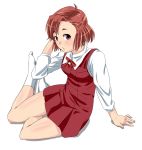  highres kannagi red_hair redhead school_uniform socks tezunuri 