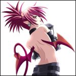 bare_back choker demon_girl demon_tail demon_wings disgaea_1 disgaea_2 disgaea_3 earring etna pointy_ears purple_hair red_eyes tail tongue wings