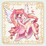  angel blush cute frilly long_hair pink_hair thigh-highs violet_eyes wings 