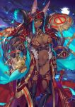  1girl breasts dark_skin fate/grand_order fate_(series) katou_itsuwa large_breasts looking_at_viewer official_art queen_of_sheba_(fate/grand_order) solo tituba_(fate/grand_order) 