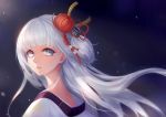  dress grey_eyes long_hair shoukaku_(azur_lane) white_hair 