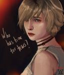  1girl blonde_hair breasts heather_mason short_hair silent_hill silent_hill_3 sleeveless solo 