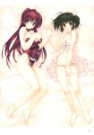  2girls absurdres barefoot feet highres mitsumi_misato multiple_girls official_art scan toes 