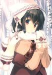 1girl absurdres highres mitsumi_misato official_art scan solo winter_clothes 
