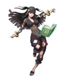  1girl black_hair breasts cleavage fire_emblem fire_emblem_heroes full_body highres large_breasts long_hair official_art rhajat_(fire_emblem) solo syalla_(fire_emblem_if) transparent_background 