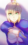  1girl absurdres ahoge artoria_pendragon_(all) blonde_hair fate/grand_order fate/stay_night fate/zero fate_(series) green_eyes highres knight saber shadow 