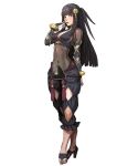  1girl black_hair breasts cleavage fire_emblem fire_emblem_heroes full_body highres large_breasts long_hair official_art rhajat_(fire_emblem) solo syalla_(fire_emblem_if) transparent_background 
