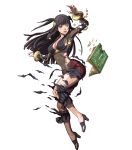  1girl black_hair breasts cleavage fire_emblem fire_emblem_heroes full_body highres large_breasts long_hair official_art rhajat_(fire_emblem) sideboob solo syalla_(fire_emblem_if) transparent_background 