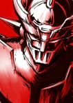  glowing glowing_eyes highres kanno_takanori mazinger_z mazinger_z_(mecha) mecha no_humans red solo upper_body 