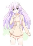  1girl :d drawfag hand_up long_hair looking_at_viewer nepgear neptune_(series) open_mouth purple_hair sketch smile solo standing sweater 