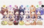  6+girls :3 :d ;d animal_ears artist_name azuki_(sayori) bangs black_hair blonde_hair blue_eyes blunt_bangs brown_eyes brown_hair cake cat_ears cat_tail chibi chocola_(sayori) cinnamon_(sayori) coconut_(sayori) copyright_name eyebrows_visible_through_hair eyes_visible_through_hair fake_animal_ears fanbox_reward fishnets food food_request green_eyes grin heterochromia highres ice_cream long_hair looking_at_viewer maid maid_headdress maple_(sayori) minazuki_shigure mont_blanc_(food) multiple_girls nekopara official_art one_eye_closed open_mouth paid_reward pastry paw_print purple_hair sayori short_hair slit_pupils smile tail two_side_up v v-shaped_eyebrows vanilla_(sayori) very_long_hair violet_eyes wallpaper white_hair yellow_eyes 