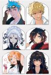  2boys 4girls check_commentary commentary_request goggles goggles_on_head multiple_boys multiple_girls neptune_vasilias nora_valkyrie one_eye_closed raven_branwen ruby_rose rwby salem_(rwby) sun_wukong_(rwby) 