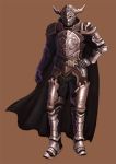  belt cape final_fantasy final_fantasy_xii full_armor gauntlets helmet horns judge_gabranth male solo 