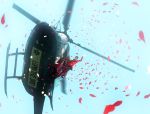  bad_id flower helicopter highres lupin_iii petals sideburns sky wallpaper zz 