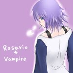  candy lollipop purple_hair rosario+vampire ryokucha shirayuki_mizore short_hair 