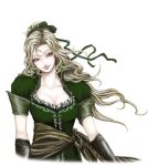  akumajo_dracula bow breasts castlevania castlevania:_symphony_of_the_night cleavage daburoku frills gloves hair_ribbon konami long_hair maria_renard ribbon smile 