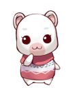  1girl doubutsu_no_mori furry hamster_ears papiko_(tsuzukick) simple_background solo white_background yukimi_(doubutsu_no_mori) 