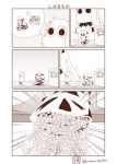  (o)_(o) bowl cereal comic commentary_request highres holding horns kantai_collection long_hair milk_carton mittens monochrome moomin muppo northern_ocean_hime sazanami_konami shinkaisei-kan spoon translation_request twitter_username 