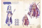  1girl dungeon_travelers_2 full_body highres official_art page_number scan simple_background 