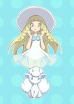  alolan_vulpix blonde_hair green_eyes highres lillie_(pokemon) pokemon pokemon_(anime) pokemon_(creature) pokemon_(game) pokemon_sm pokemon_sm_(anime) vulpix 