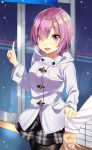  fate/grand_order fate_(series) mash_kyrielight pink_eyes pink_hair short_hair smile 