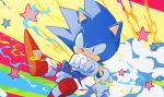  1boy aimf colorful gloves male_focus no_humans shoes sneakers solo sonic sonic_the_hedgehog star 