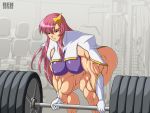  1girl gundam_seed meer_campbell muscle pink_hair ren_(tainca2000) 