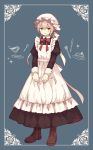  1boy apron crossdressinging hatoichi_reno highres maid maid_apron maid_headdress original trap 
