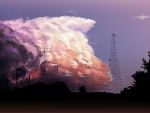  amaneko antenna bad_id cloud clouds landscape nature original power_lines ryouma_(galley) scenery sky sunset 