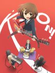  akiyama_mio amplifier drum drum_set drums foreshortening gekkan-kurobuta guitar highres hirasawa_yui instrument jumping k-on! keyboard keyboard_(instrument) keyboards kotobuki_tsumugi kurobuta_gekkan les_paul long_hair multiple_girls pantyhose school_uniform short_hair synthesizer tainaka_ritsu yamaha 