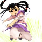  black_hair braid chinese_clothes fullmetal_alchemist jumping long_hair may_chang open_mouth otaki55 solo 