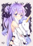  dress long_hair purple_eyes unicorn_(azur_lane) violet_hair 