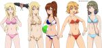  6girls angry aoyama_nanami ball beachball bikini blonde_hair blue_bikini blue_eyes blush_stickers bomb brown_hair cowboy_shot deviantart grey_hair group headphones himemiya_saori holding_hands jitseen kamiigusa_misaki long_hair maid maid-chan_(sakura-sou) minigirl pixiv ponytail red_bikini red_eyes red_hair rita_ainsworth sakura-sou_no_pet_na_kanojo shiina_mashiro short_hair striped_bikini transparent_background white_bikini wink yellow_eyes 