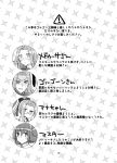 4girls amato_nagi blush comic fang fate/grand_order fate_(series) flying_sweatdrops fujimaru_ritsuka_(female) glasses gorgon_(fate) greyscale medusa_(lancer)_(fate) monochrome multiple_girls open_mouth page_number ponytail portrait rider sample shaded_face side_ponytail sweat translation_request 