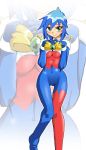  1girl allenby_beardsley breast_squeeze breasts commentary_request g_gundam graphite_(medium) gundam millipen_(medium) mobile_trace_suit onnaski short_hair skin_tight solo super_robot_wars traditional_media 