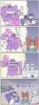  4koma 5boys 80s arm_cannon cannon chin_stroking comic decepticon drink energon energon_cube energy gun hand_on_own_chin highres holding insignia kiri6201 megatron moon multiple_boys night night_sky no_humans oldschool open_mouth outdoors red_eyes shockwave_(transformers) sitting sky skywarp smile soundwave standing star_(sky) starry_sky starscream thinking thought_bubble thundercracker transformers translation_request upper_body weapon 