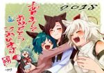  imaizumi_kagerou inubashiri_momiji kasodani_kyouko komano_aun shikushiku_(amamori_weekly) tokin_hat touhou 