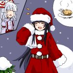  houraisan_kaguya lowres santa_costume santa_suit touhou 