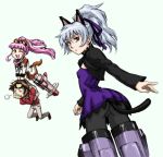  ass bad_id cat_ears cat_tail darker_than_black kayanuma_kiko kurusawa_gai pantyhose parody strike_witches striker_unit striker_units tail yin 