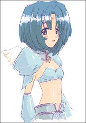  .hack//sign angel_wings blue_hair brown_eyes detached_sleeves kurou_(artist) lowres midriff oekaki pixel_art short_hair smile subaru subaru_(.hack//) wings 