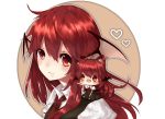  chibi head_wings heart koakuma neota red_hair redhead touhou 